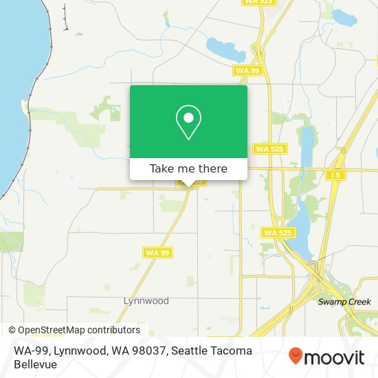 Mapa de WA-99, Lynnwood, WA 98037