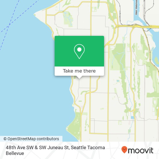 48th Ave SW & SW Juneau St map