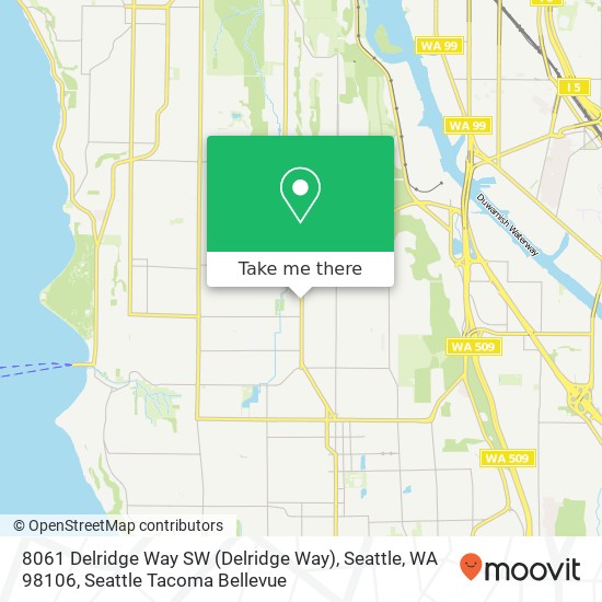 8061 Delridge Way SW (Delridge Way), Seattle, WA 98106 map