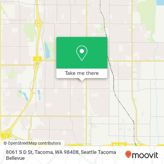 8061 S D St, Tacoma, WA 98408 map