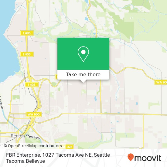 Mapa de FBR Enterprise, 1027 Tacoma Ave NE