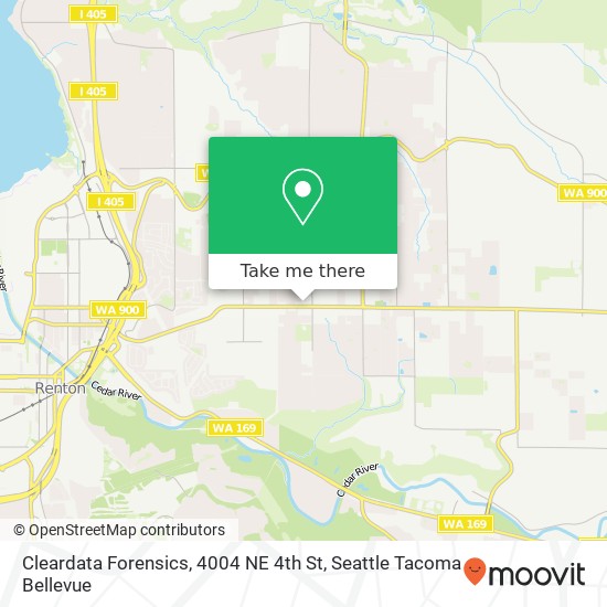 Mapa de Cleardata Forensics, 4004 NE 4th St