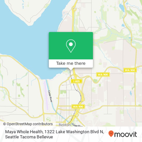 Mapa de Maya Whole Health, 1322 Lake Washington Blvd N