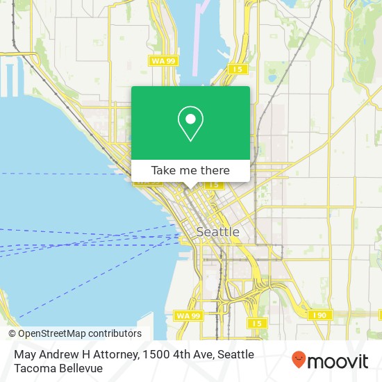 May Andrew H Attorney, 1500 4th Ave map