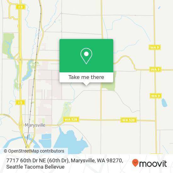Mapa de 7717 60th Dr NE (60th Dr), Marysville, WA 98270
