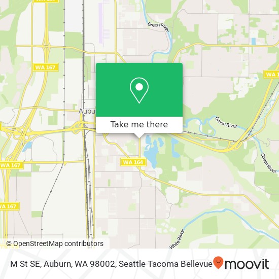 Mapa de M St SE, Auburn, WA 98002