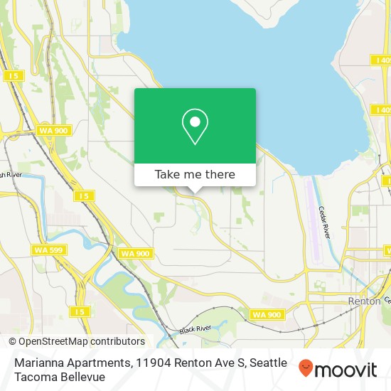 Marianna Apartments, 11904 Renton Ave S map