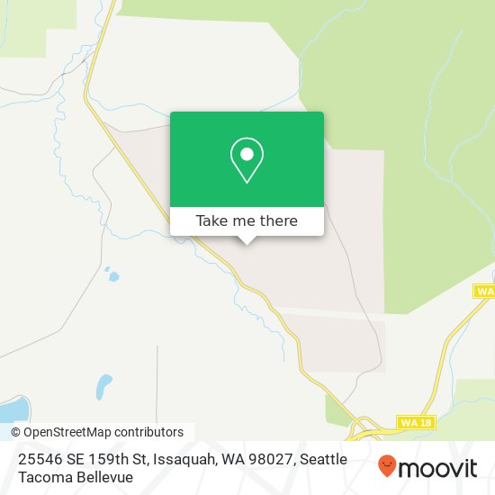 Mapa de 25546 SE 159th St, Issaquah, WA 98027