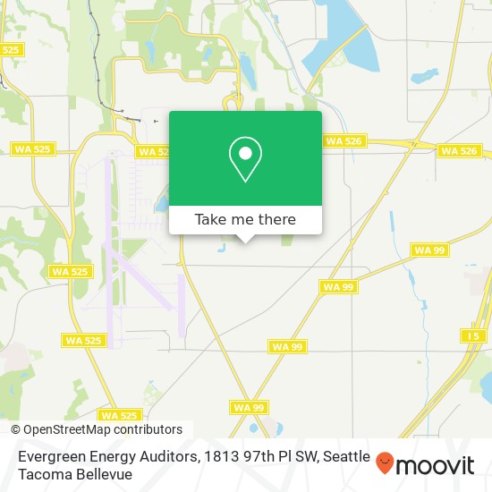 Mapa de Evergreen Energy Auditors, 1813 97th Pl SW