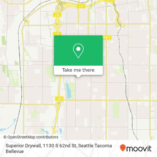 Mapa de Superior Drywall, 1130 S 62nd St