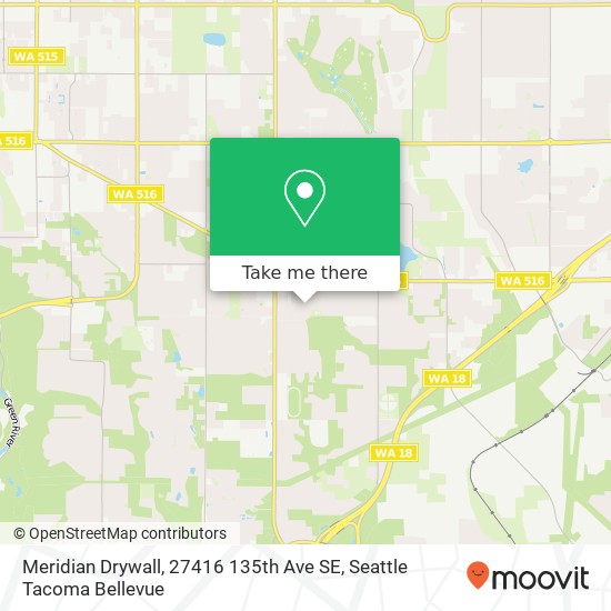 Mapa de Meridian Drywall, 27416 135th Ave SE