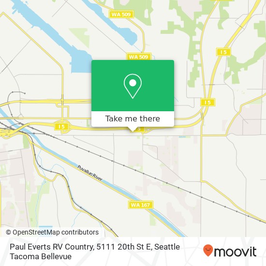 Mapa de Paul Everts RV Country, 5111 20th St E