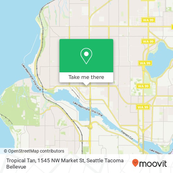 Tropical Tan, 1545 NW Market St map