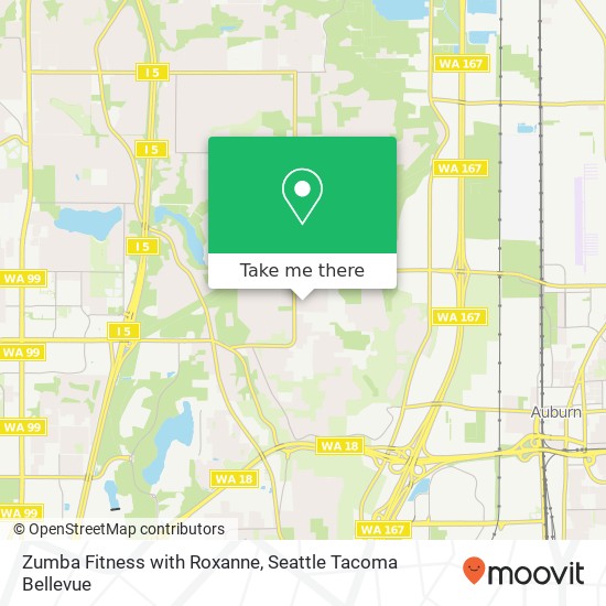 Zumba Fitness with Roxanne map