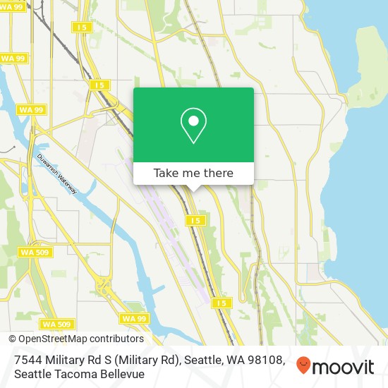 7544 Military Rd S (Military Rd), Seattle, WA 98108 map