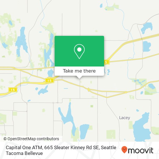 Mapa de Capital One ATM, 665 Sleater Kinney Rd SE