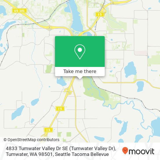 4833 Tumwater Valley Dr SE (Tumwater Valley Dr), Tumwater, WA 98501 map