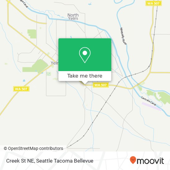 Mapa de Creek St NE, Yelm, WA 98597