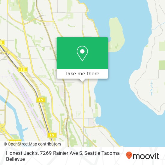 Honest Jack's, 7269 Rainier Ave S map