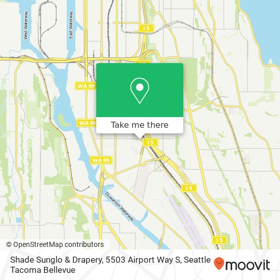 Shade Sunglo & Drapery, 5503 Airport Way S map