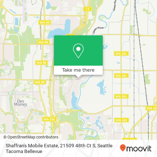 Mapa de Shaffran's Mobile Estate, 21509 48th Ct S