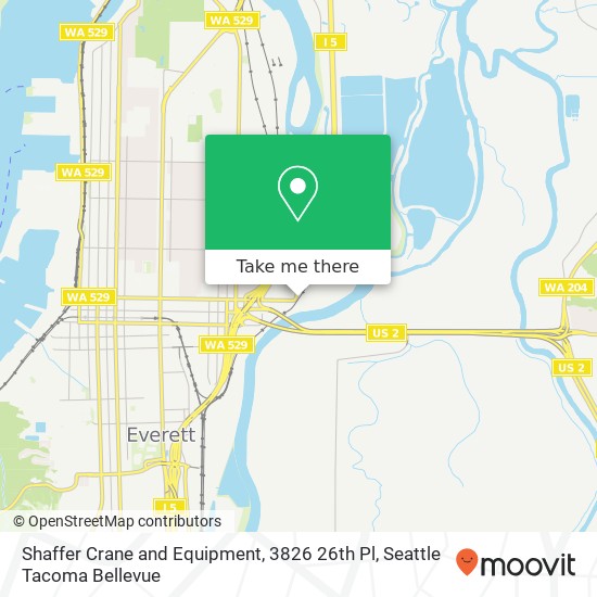 Mapa de Shaffer Crane and Equipment, 3826 26th Pl
