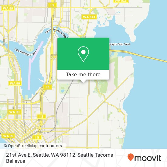 Mapa de 21st Ave E, Seattle, WA 98112