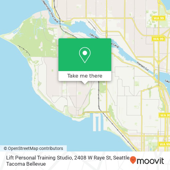 Mapa de Lift Personal Training Studio, 2408 W Raye St