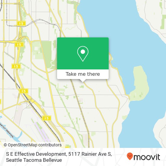 Mapa de S E Effective Development, 5117 Rainier Ave S