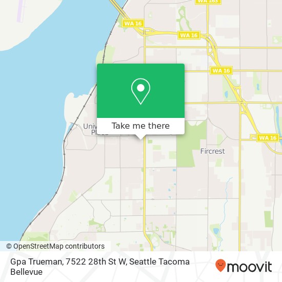 Mapa de Gpa Trueman, 7522 28th St W