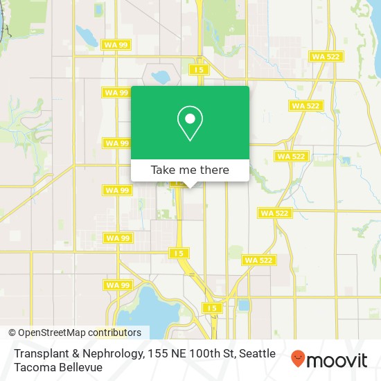 Mapa de Transplant & Nephrology, 155 NE 100th St