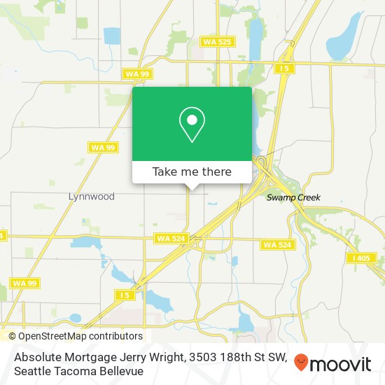 Mapa de Absolute Mortgage Jerry Wright, 3503 188th St SW