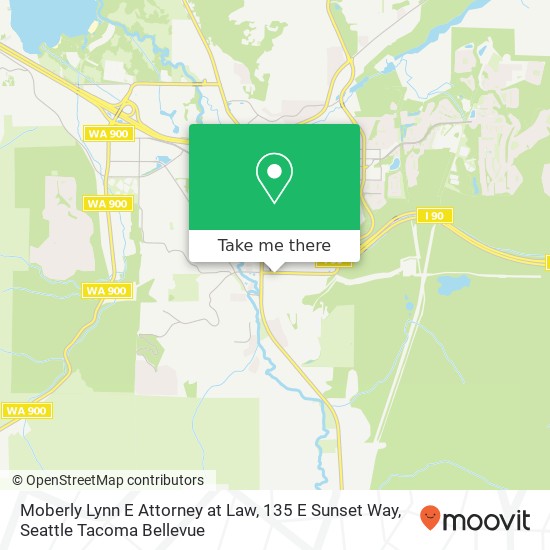 Moberly Lynn E Attorney at Law, 135 E Sunset Way map