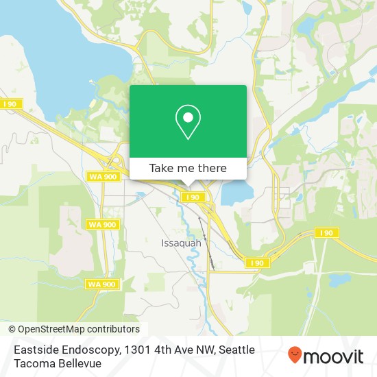 Mapa de Eastside Endoscopy, 1301 4th Ave NW