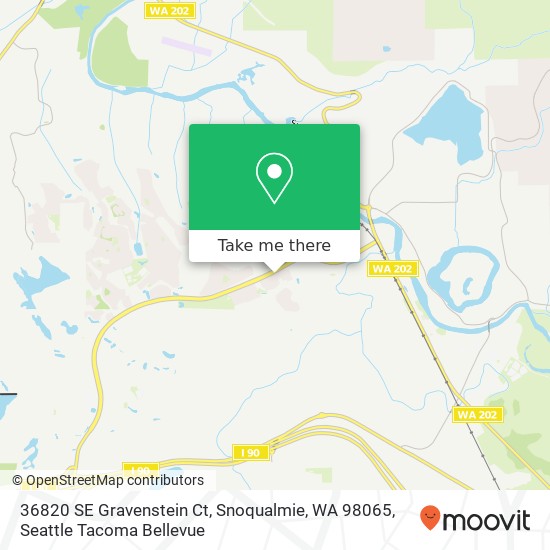 Mapa de 36820 SE Gravenstein Ct, Snoqualmie, WA 98065
