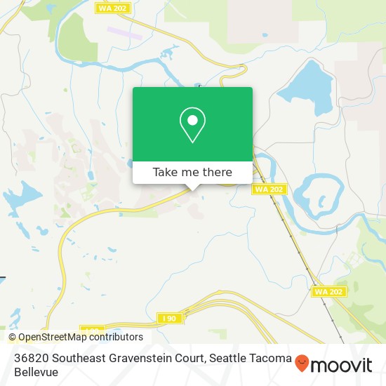 Mapa de 36820 Southeast Gravenstein Court, 36820 SE Gravenstein Ct, Snoqualmie, WA 98065, USA