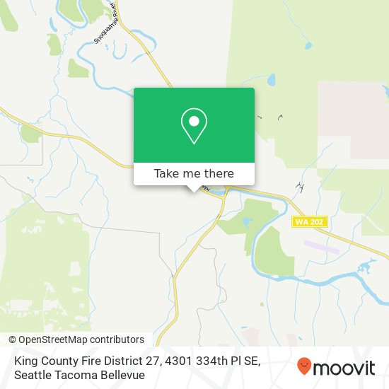Mapa de King County Fire District 27, 4301 334th Pl SE