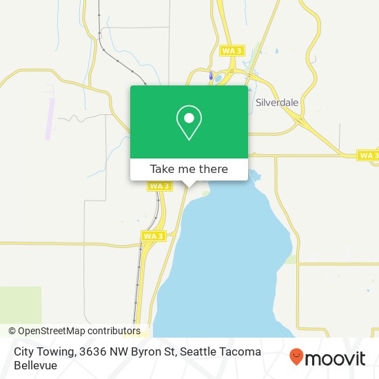 Mapa de City Towing, 3636 NW Byron St