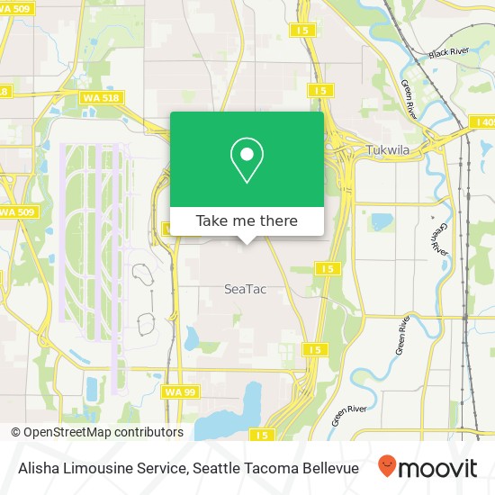 Mapa de Alisha Limousine Service