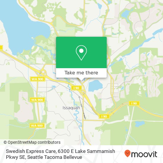 Swedish Express Care, 6300 E Lake Sammamish Pkwy SE map