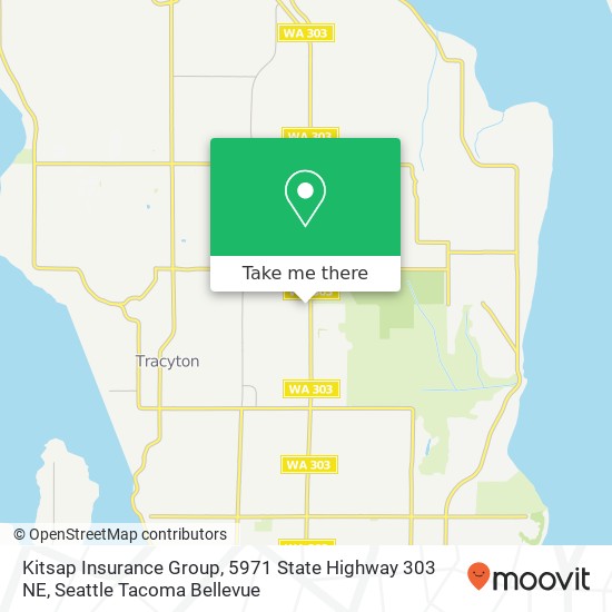 Mapa de Kitsap Insurance Group, 5971 State Highway 303 NE