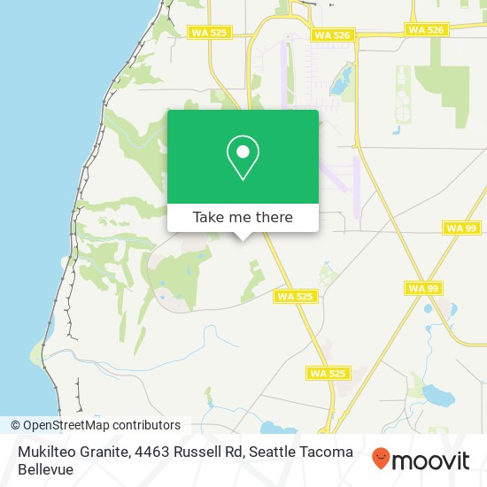 Mapa de Mukilteo Granite, 4463 Russell Rd