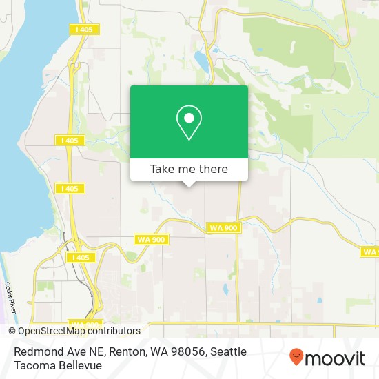 Redmond Ave NE, Renton, WA 98056 map