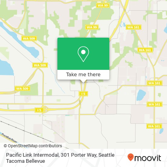 Mapa de Pacific Link Intermodal, 301 Porter Way