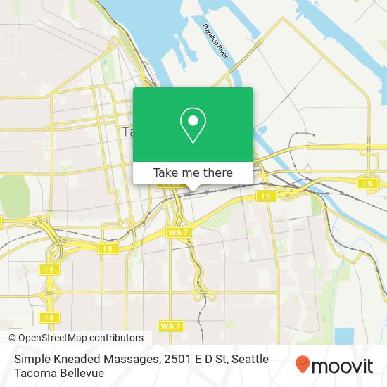 Mapa de Simple Kneaded Massages, 2501 E D St