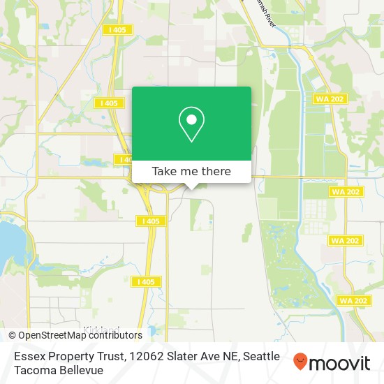 Mapa de Essex Property Trust, 12062 Slater Ave NE