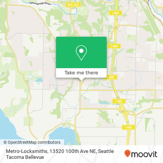 Mapa de Metro-Locksmiths, 13520 100th Ave NE