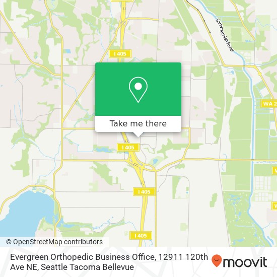 Mapa de Evergreen Orthopedic Business Office, 12911 120th Ave NE