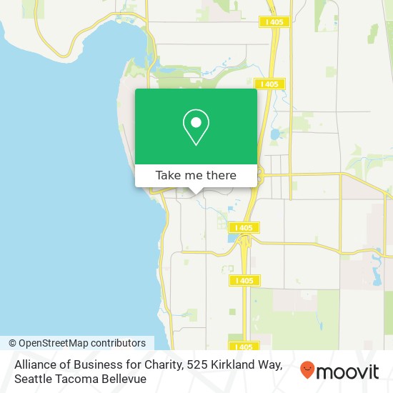 Mapa de Alliance of Business for Charity, 525 Kirkland Way