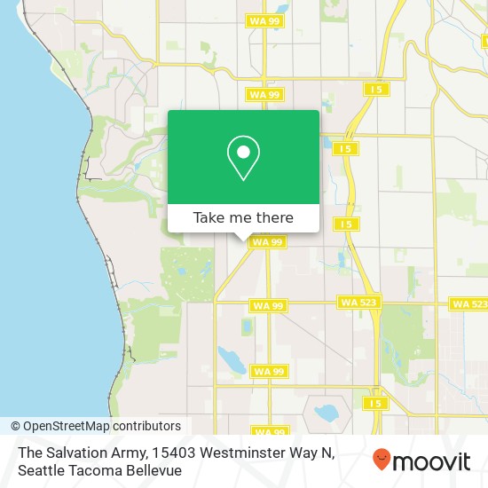 Mapa de The Salvation Army, 15403 Westminster Way N